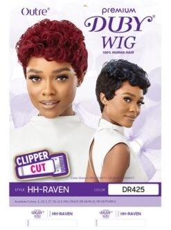 Outre Premium Duby Clipper Cut Human Hair Wig - RAVEN 10 Outre Premium Duby Clipper Cut Human Hair Wig - RAVEN -Aveda Store raven5m