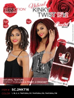 Seduction Signature Braid 3X SOFT FAUX LOCS 12 Crochet Braid SC.SLOC123