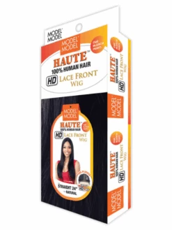 Model Model Haute 100% Human Hair HD Lace Frontal Wig - STRAIGHT 24" -Aveda Store straight243m