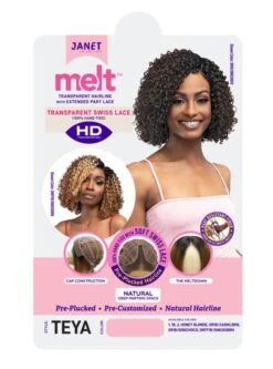 Janet Collection HD Melt Extended Part Lace Front Wig - TEYA -Aveda Store teya1m