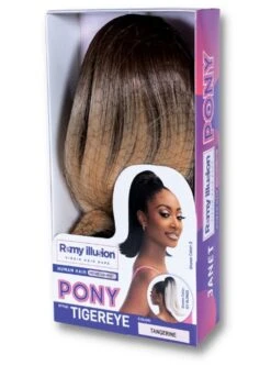 Janet Collection Remy Illusion Ponytail - TIGEREYE -Aveda Store tigereye7m