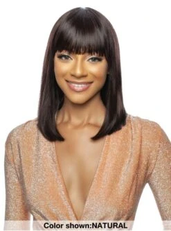 Mane Concept Trill 11A 100% Unprocessed Human Hair Full Wig - REFINED BOB WITH BANG 14"