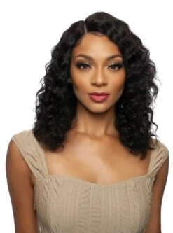 Mane Concept Trill 100% Unprocessed Human Hair HD Lace Front Wig - ROTATE PART DEEP WATER 18"